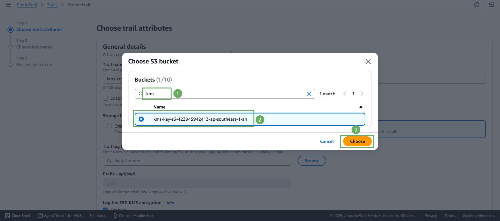 create cloudtrail