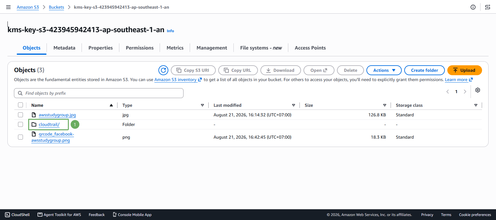 test cloudtrail