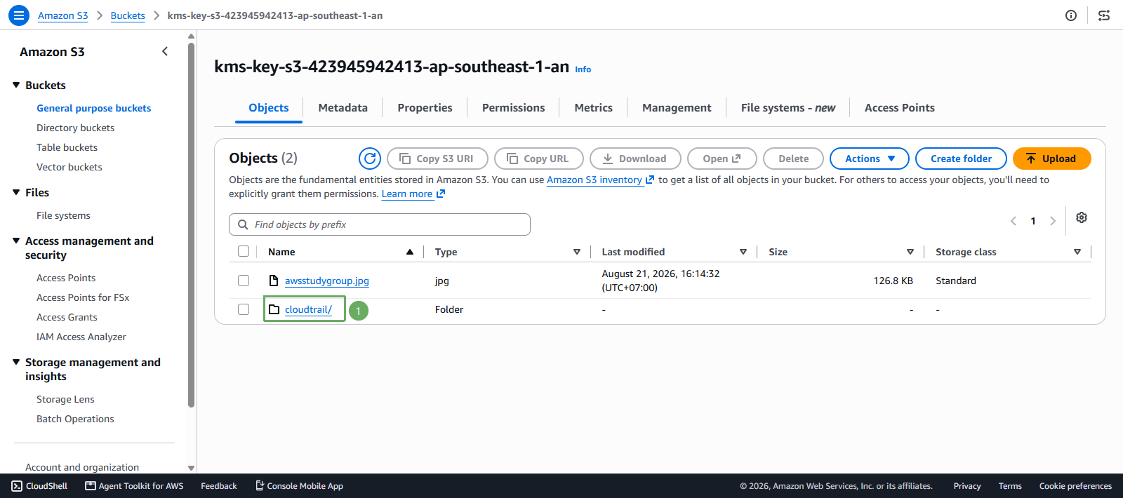 test cloudtrail